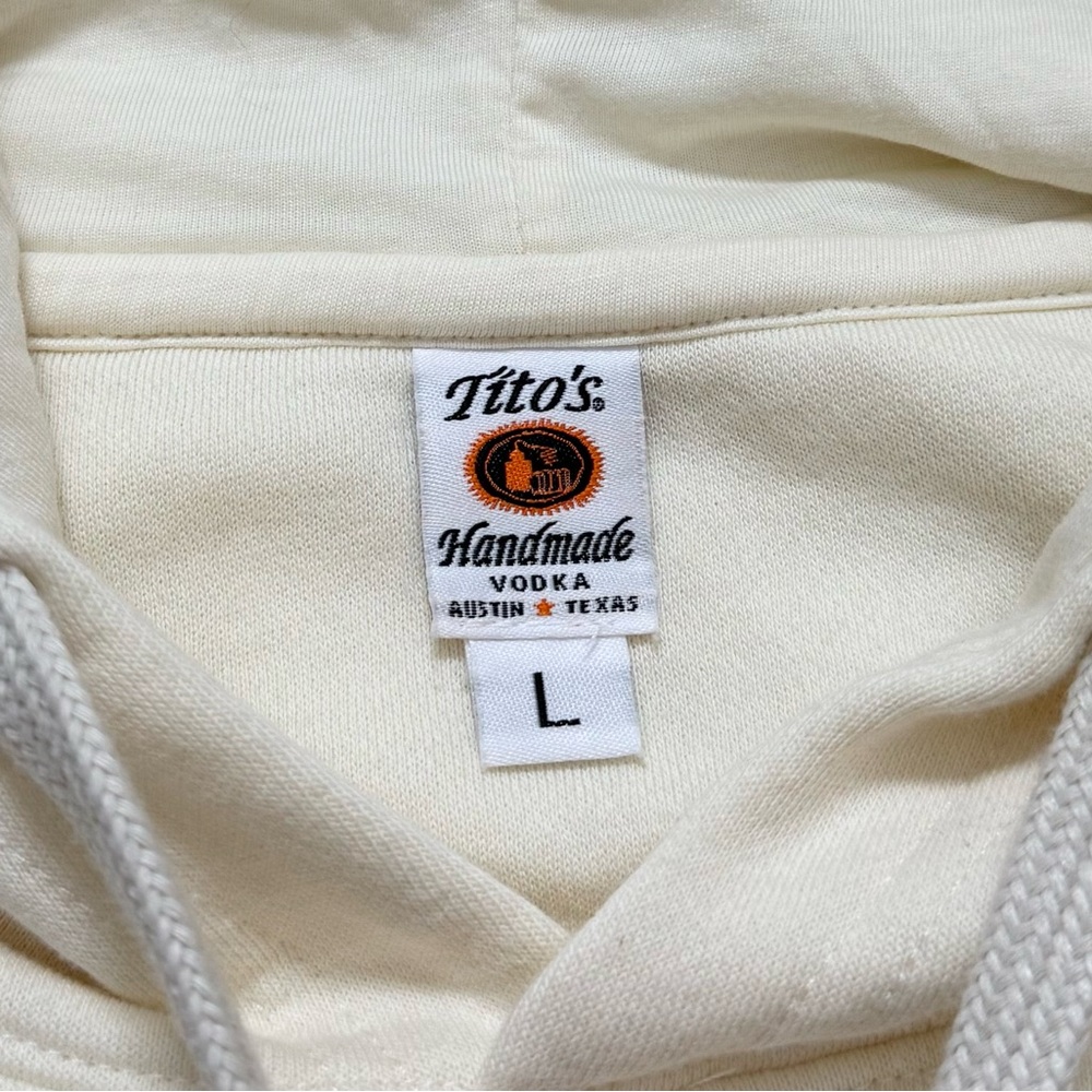 Cream Hoodie - Men's Sweatshirt - Picture 5 of 6